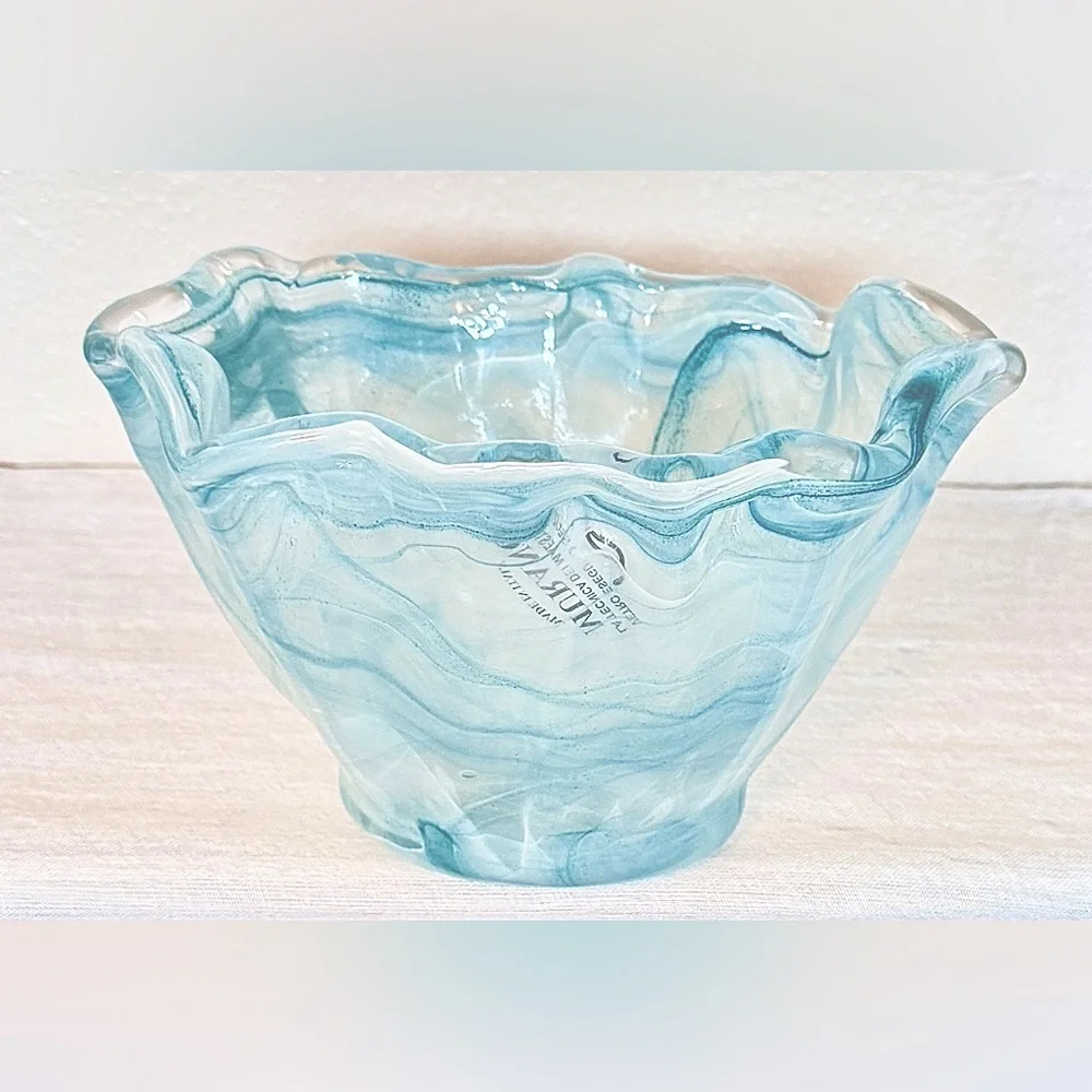 Abstract Murano Art Glass Bowl / Vase
